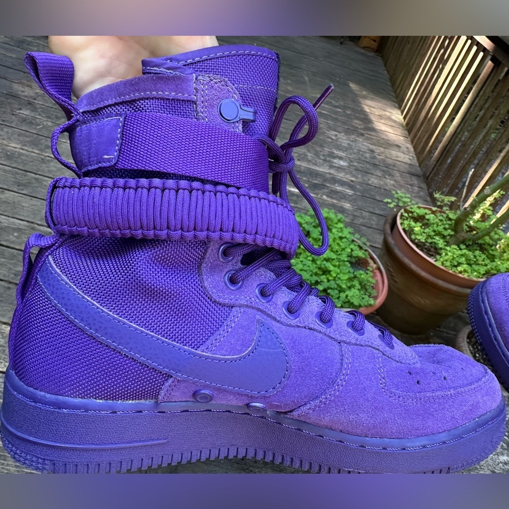 NIKE SF Air Force 1 High Court Purple 864024-500 Men's Size 8 CUTE! - Picture 11 of 16